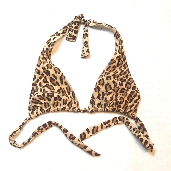 Animal print Halter swim top/bra - Picture 2 of 6